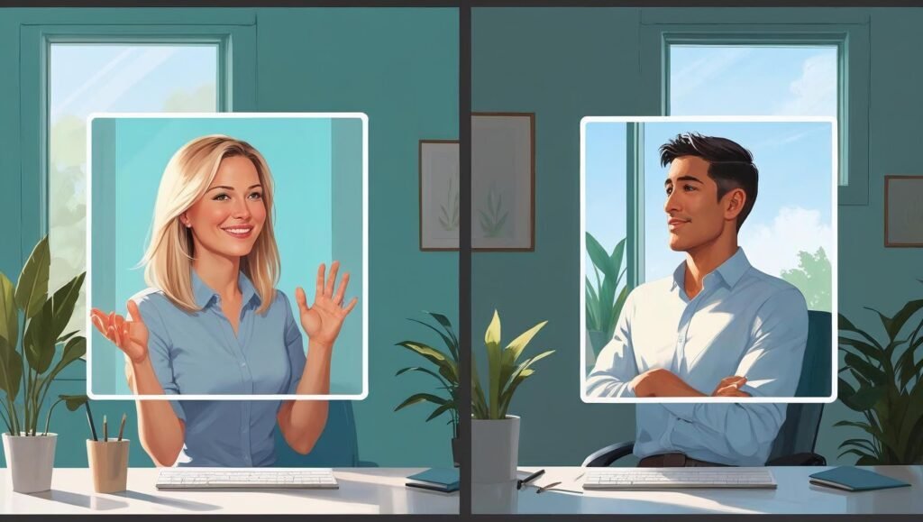 coach and client one on one session